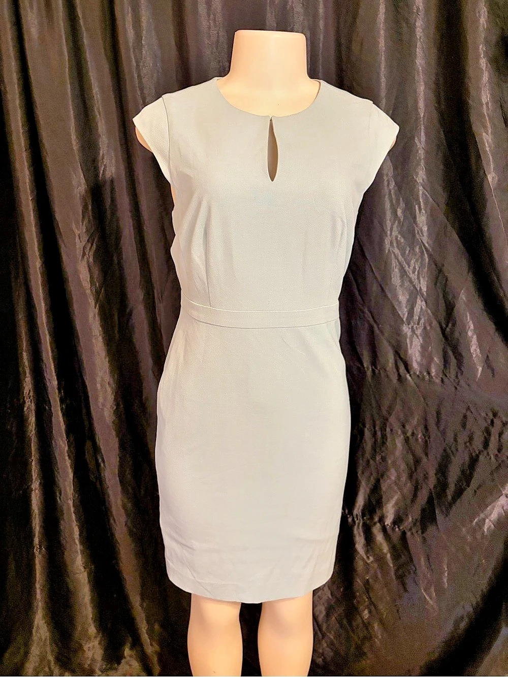 Ann Taylor Petite Midi Sheath Dress in Green Size 2P